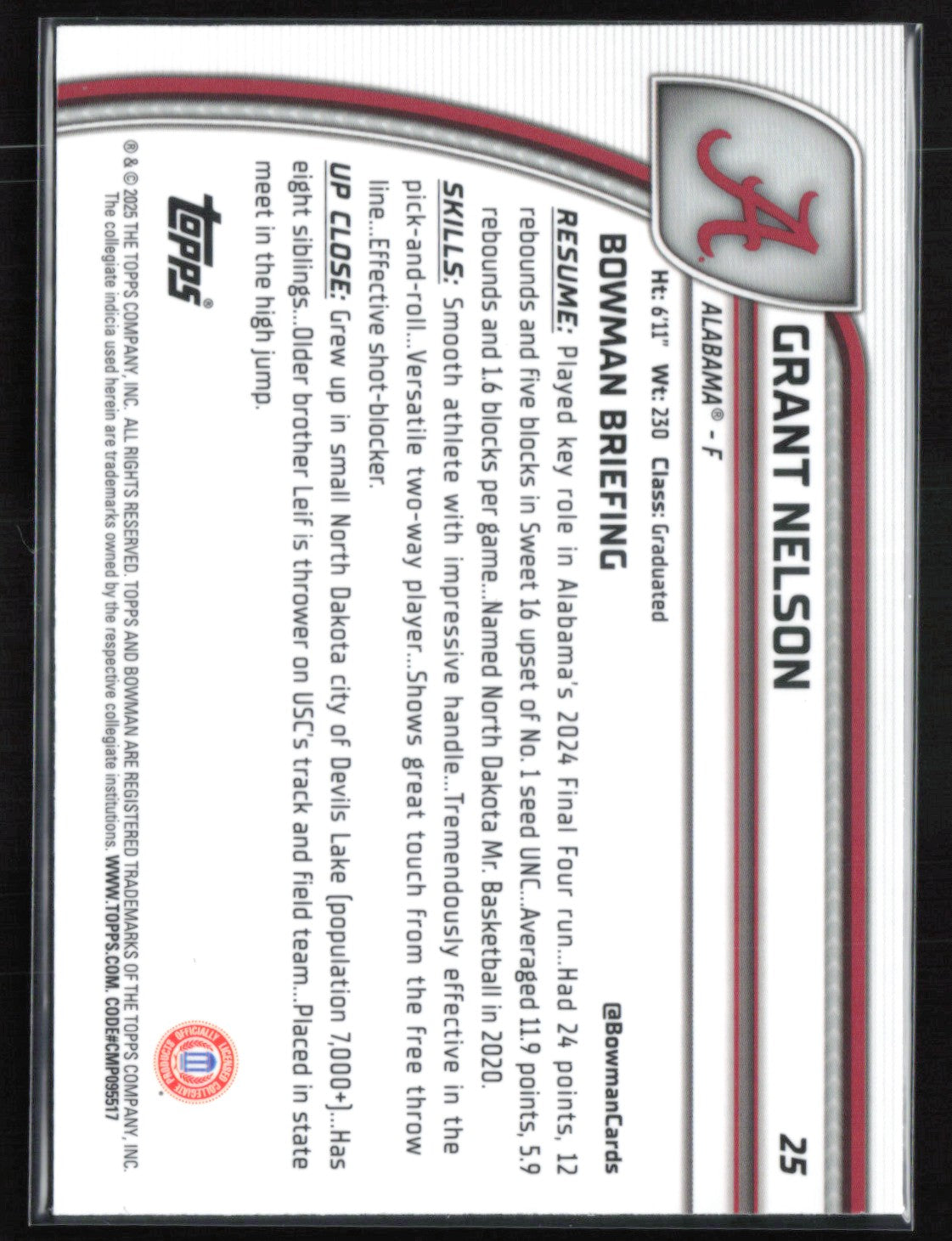 Grant Nelson 1st Bowman X-Fractor