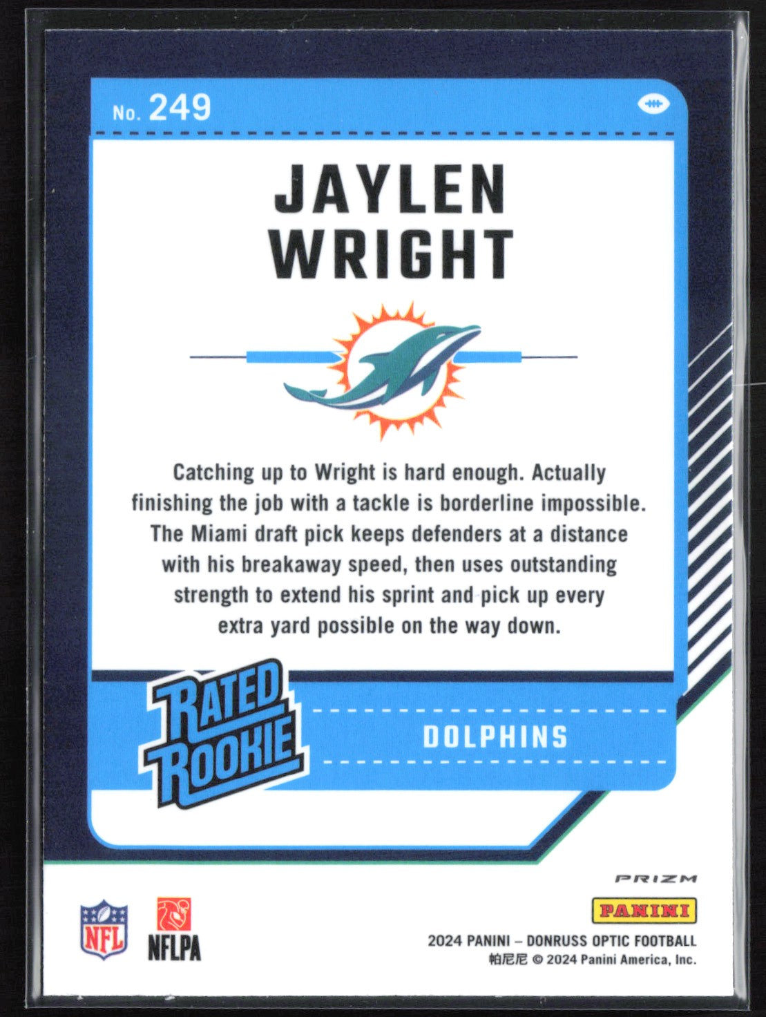 Jaylen Wright RC Blue Hyper