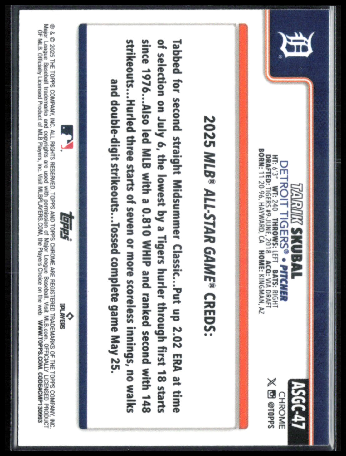 Tarik Skubal ASG
