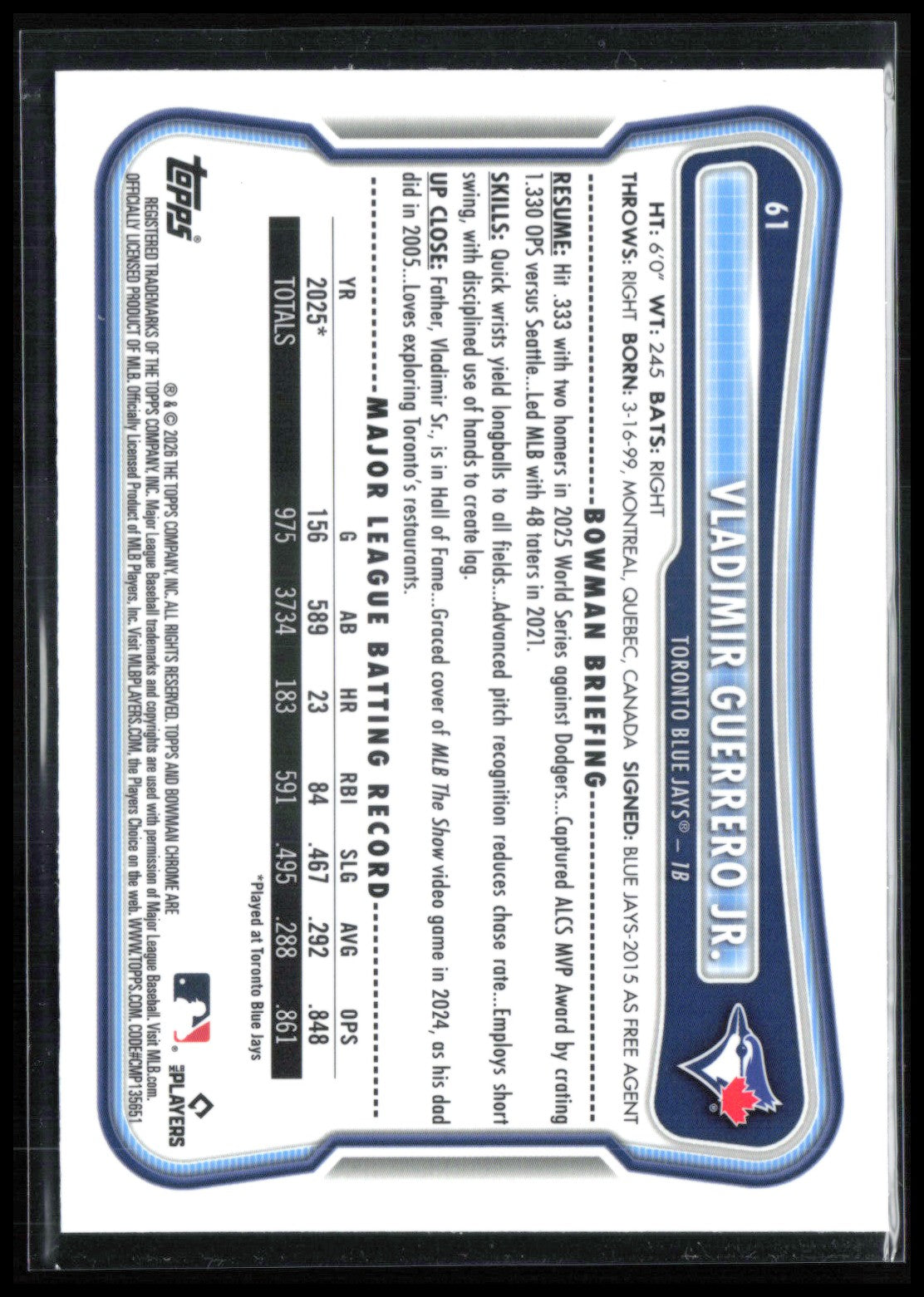 Vladimir Guerrero Jr Mojo