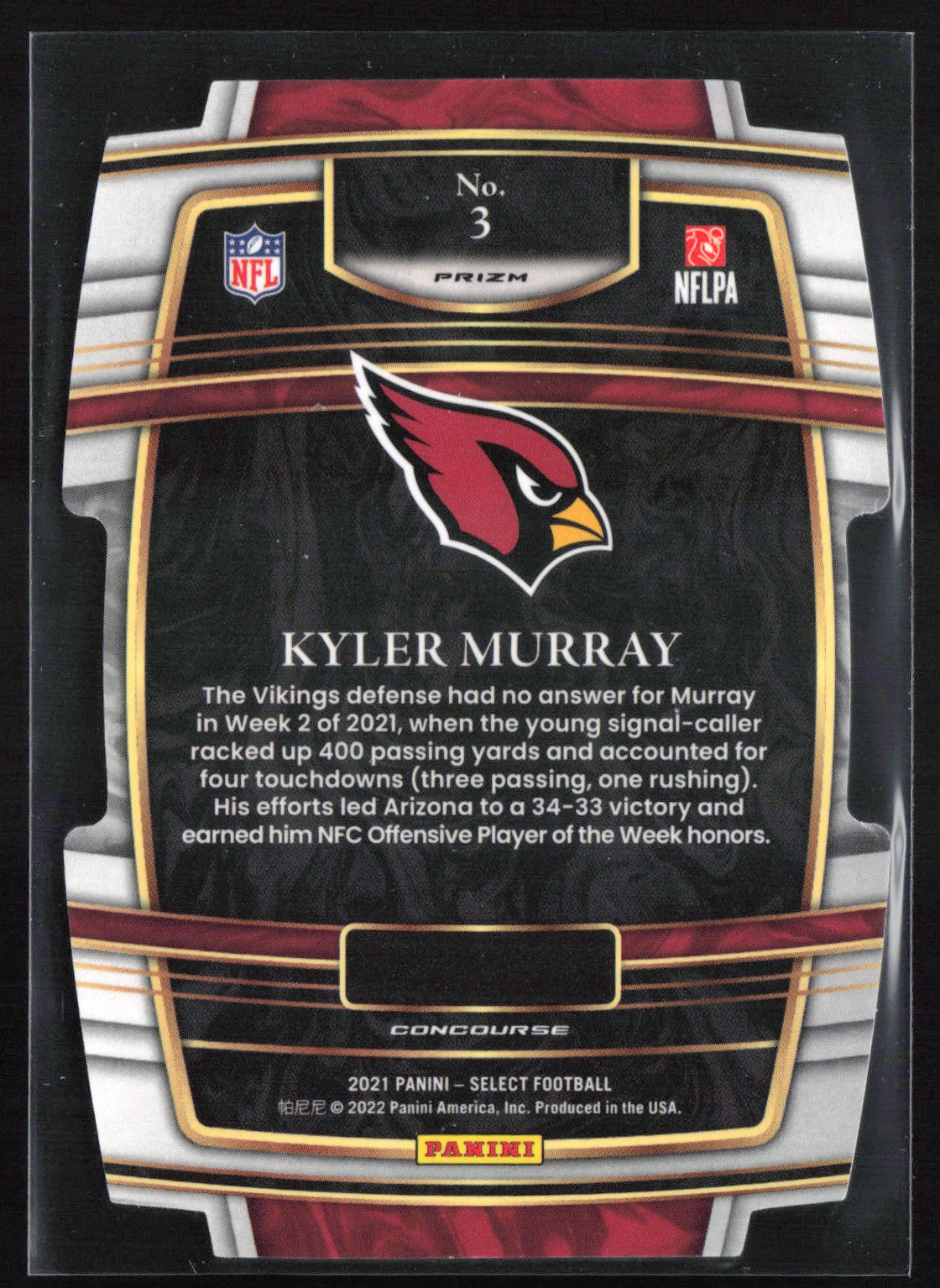 Kyler Murray RWB Die-Cut