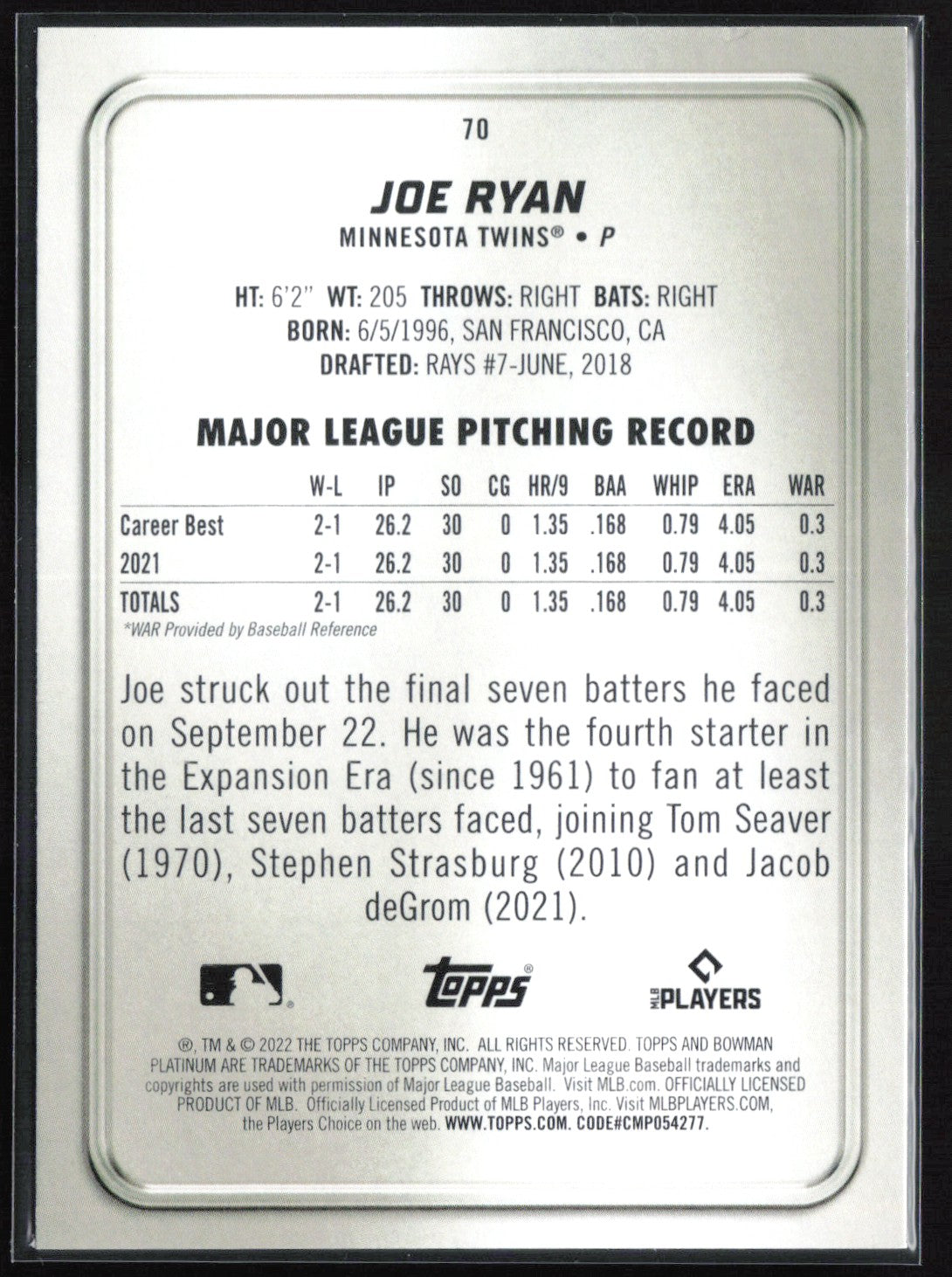 Joe Ryan RC Crackle Foil