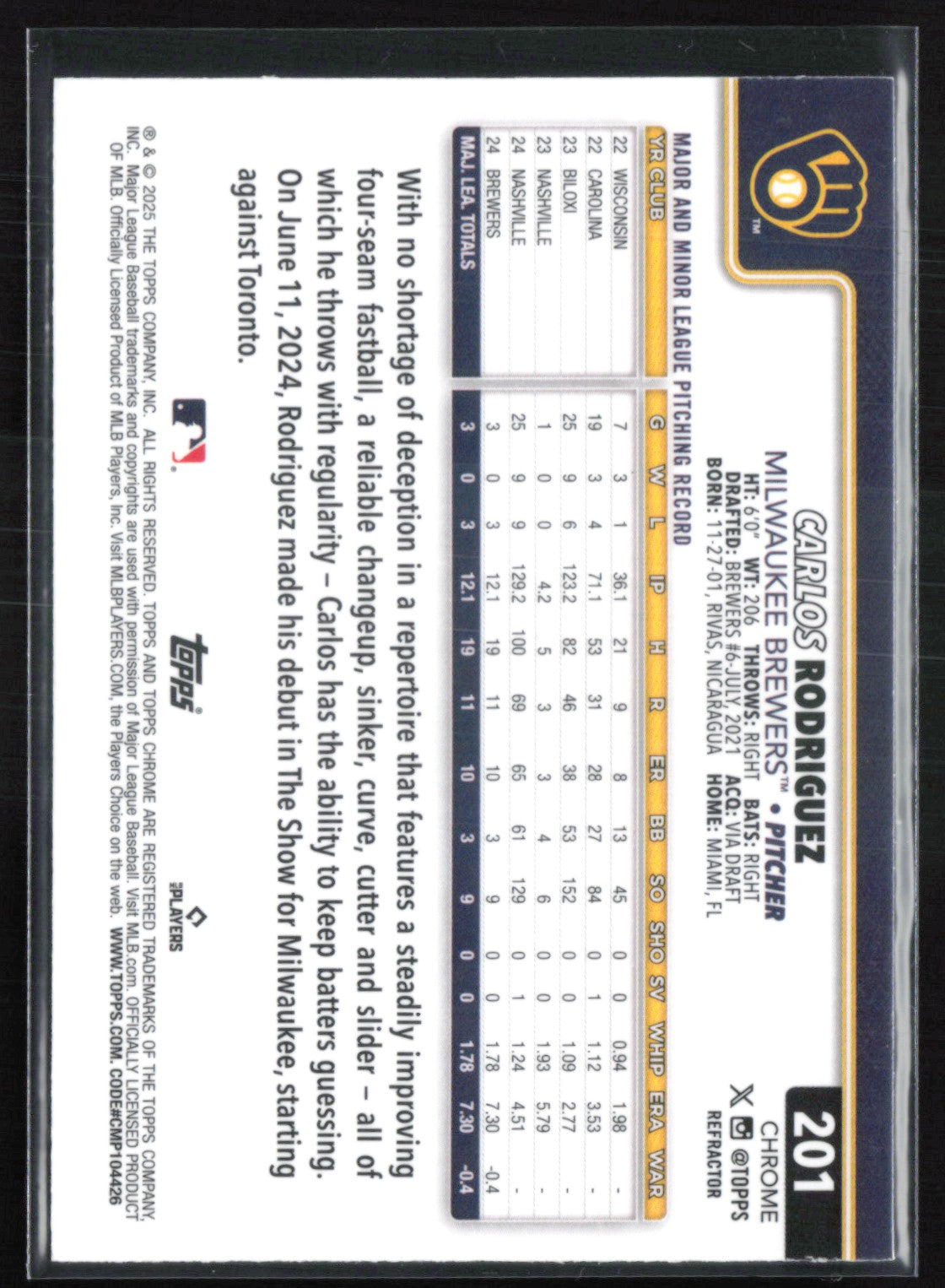 Carlos Rodriguez RC Refractor