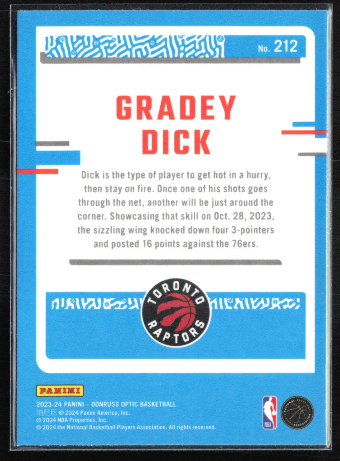 Gradey Dick RC