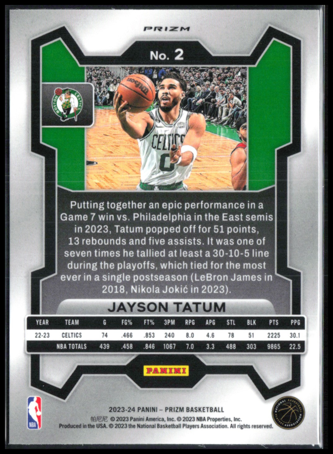 Jayson Tatum Silver Prizm