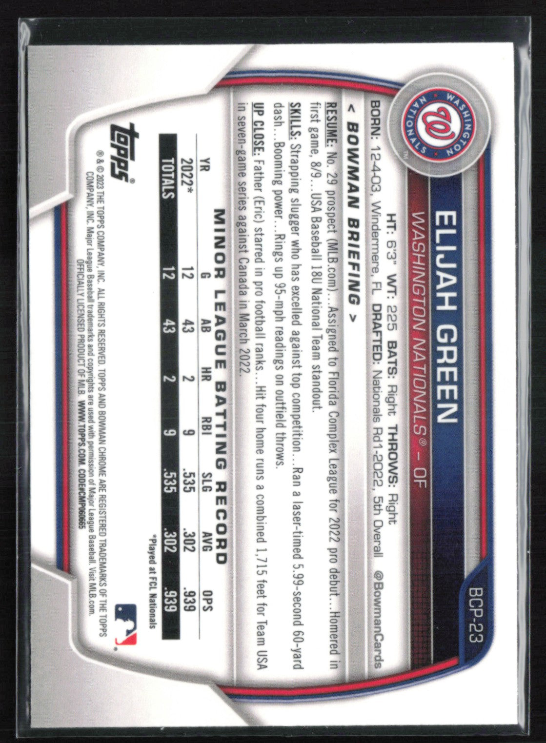 Elijah Green Prospect