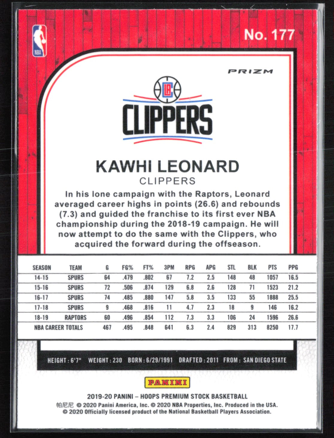 Kawhi Leonard Green Prizm