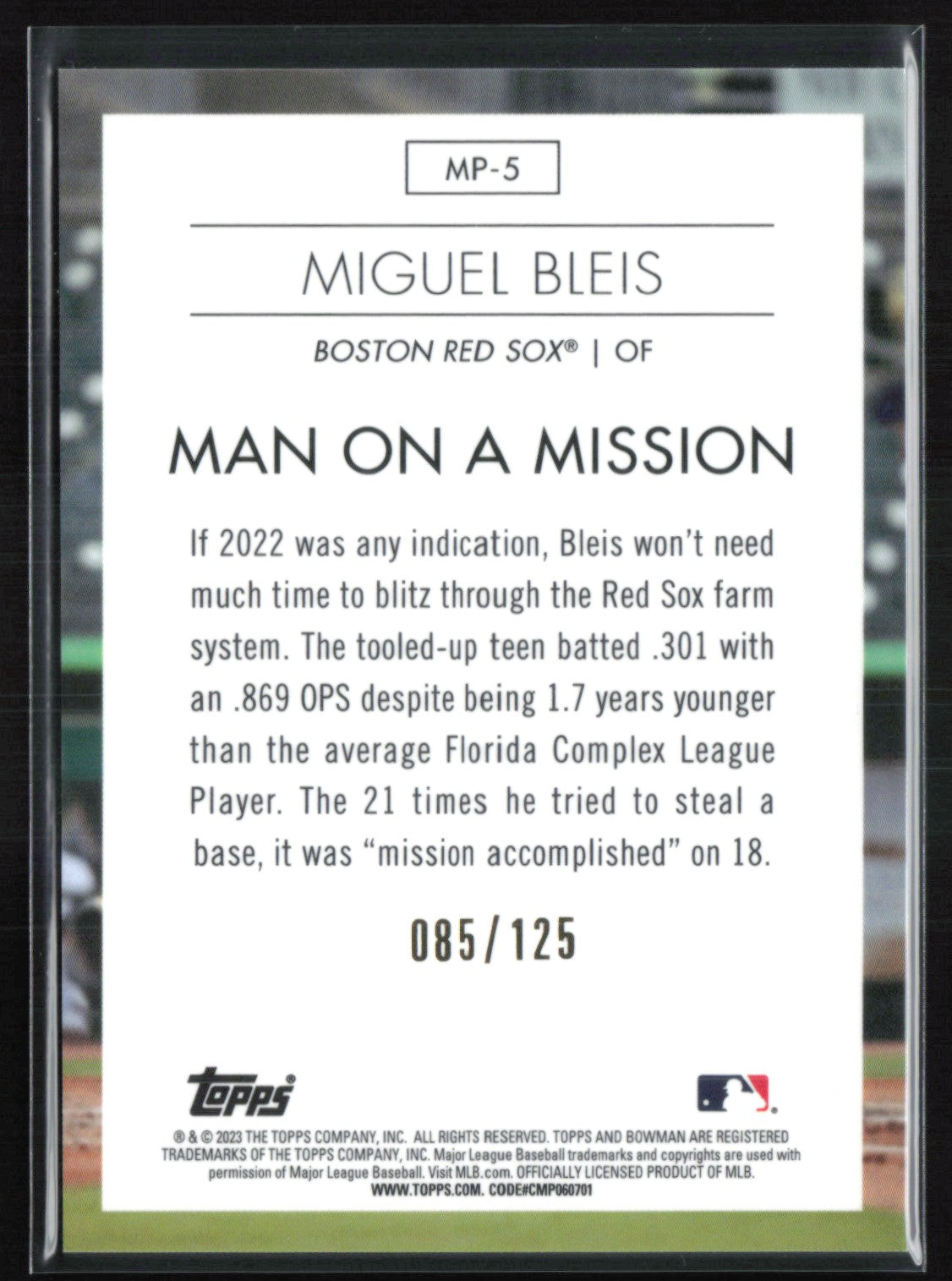 Miguel Bleis Aqua Refractor /125