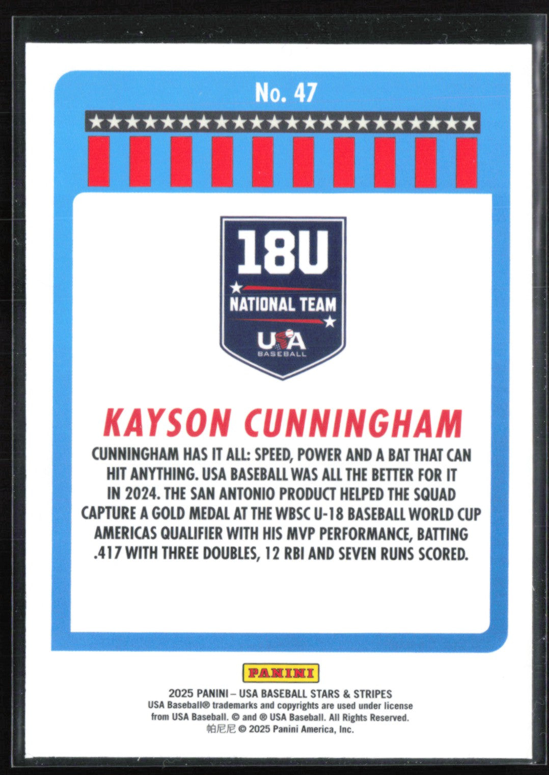 Kayson Cunningham Red White Stripe