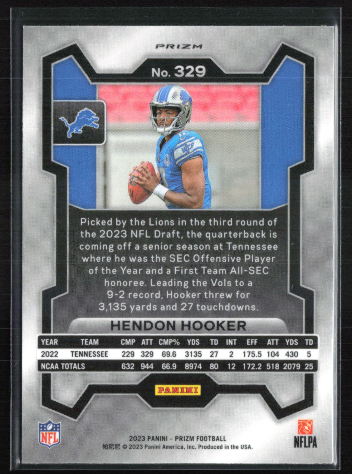 Hendon Hooker RC Green Wave