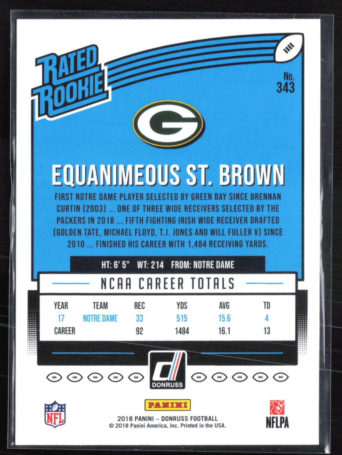 Equanimeous St. Brown RC