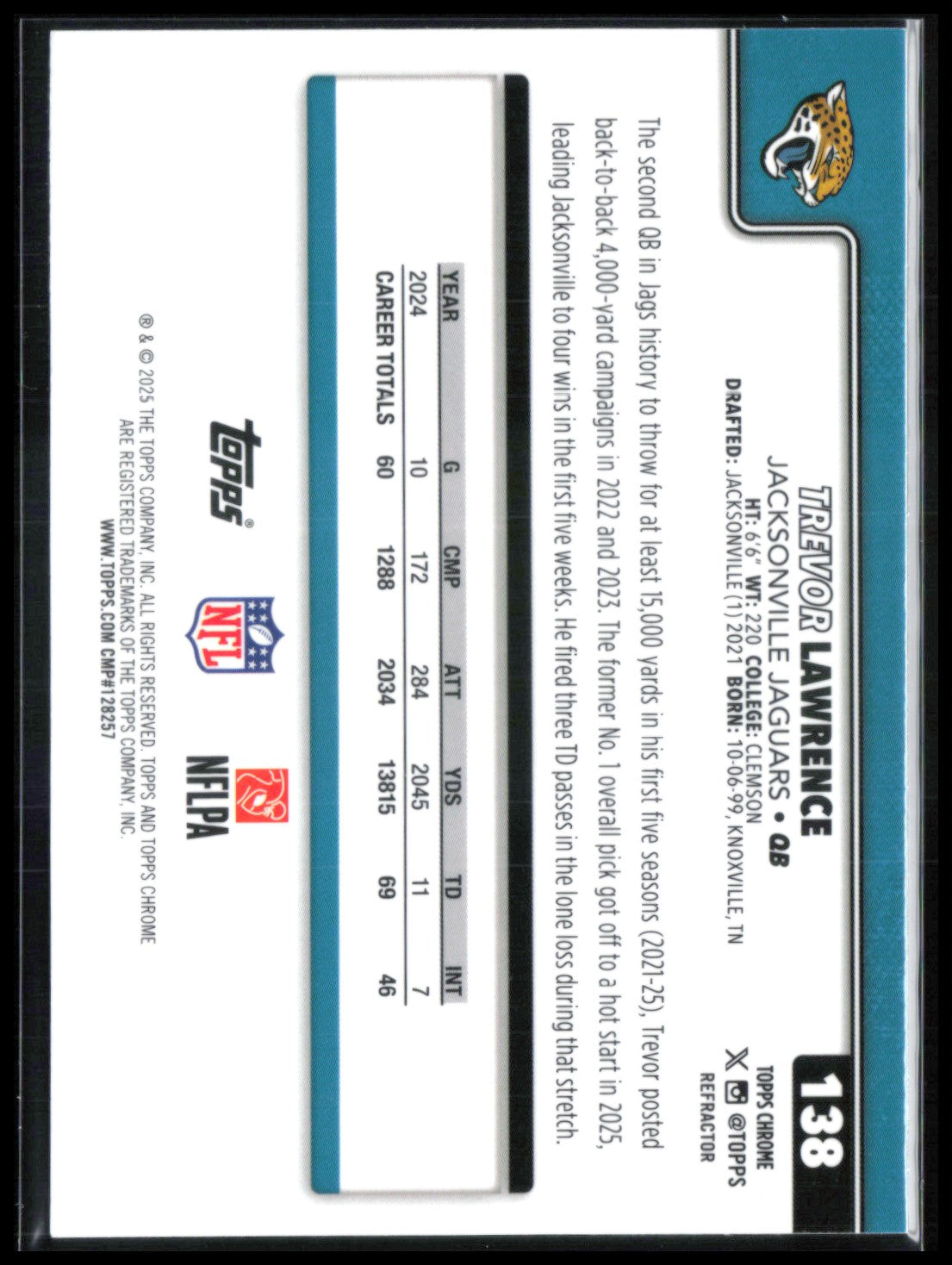 Trevor Lawrence Refractor