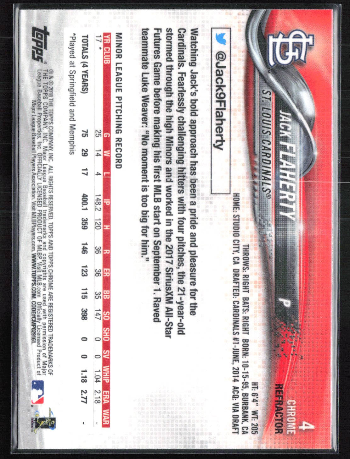 Jack Flaherty RC Sepia Refractor