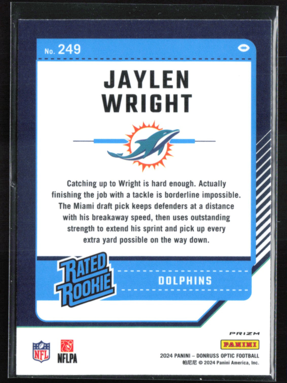 Jaylen Wright RC Blue Hyper