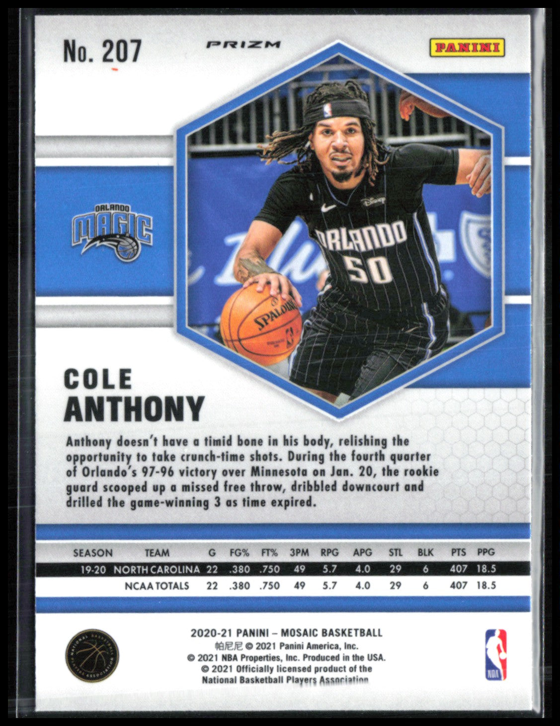 Cole Anthony RC Blue