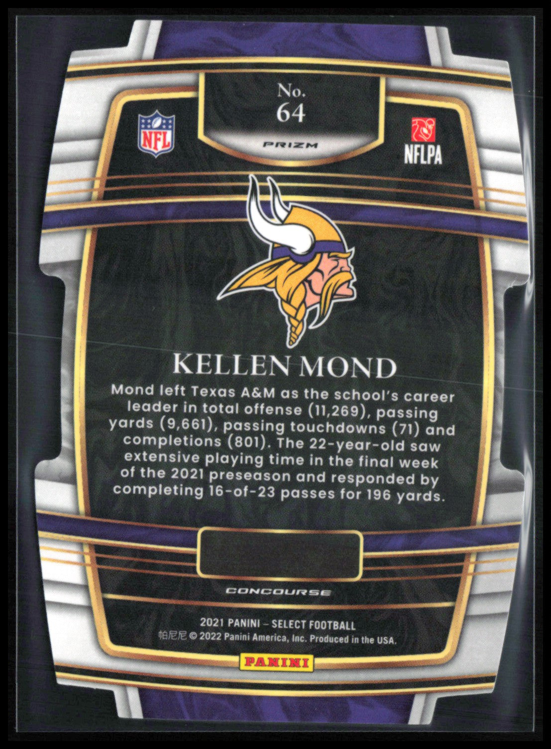Kellen Mond RC Silver