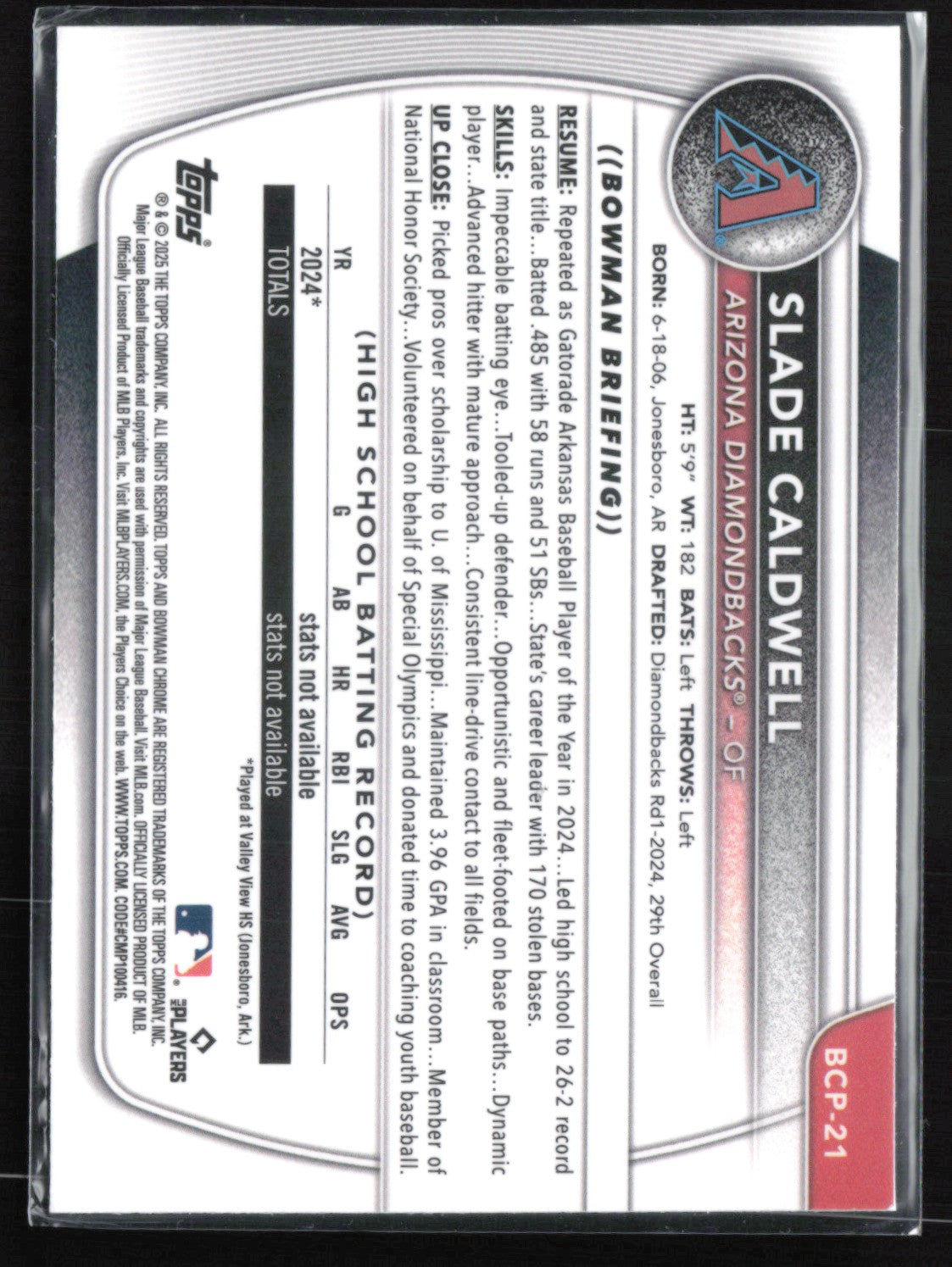 Slade Caldwell 1st Bowman