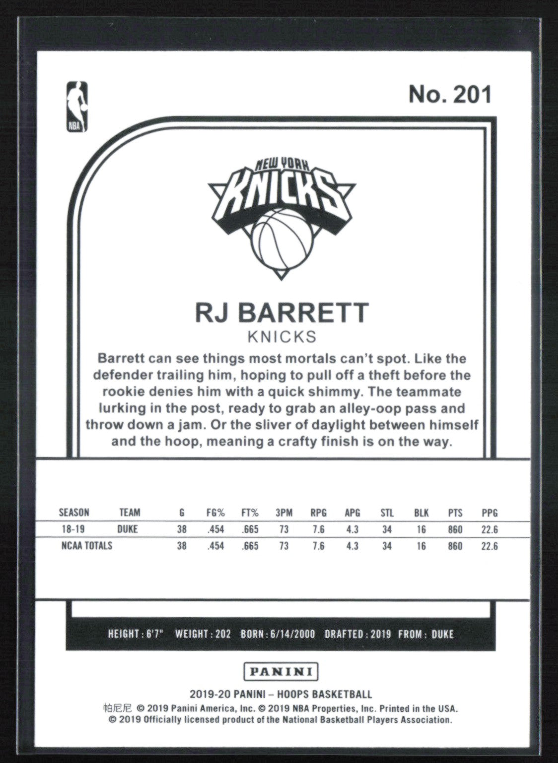 RJ Barrett RC