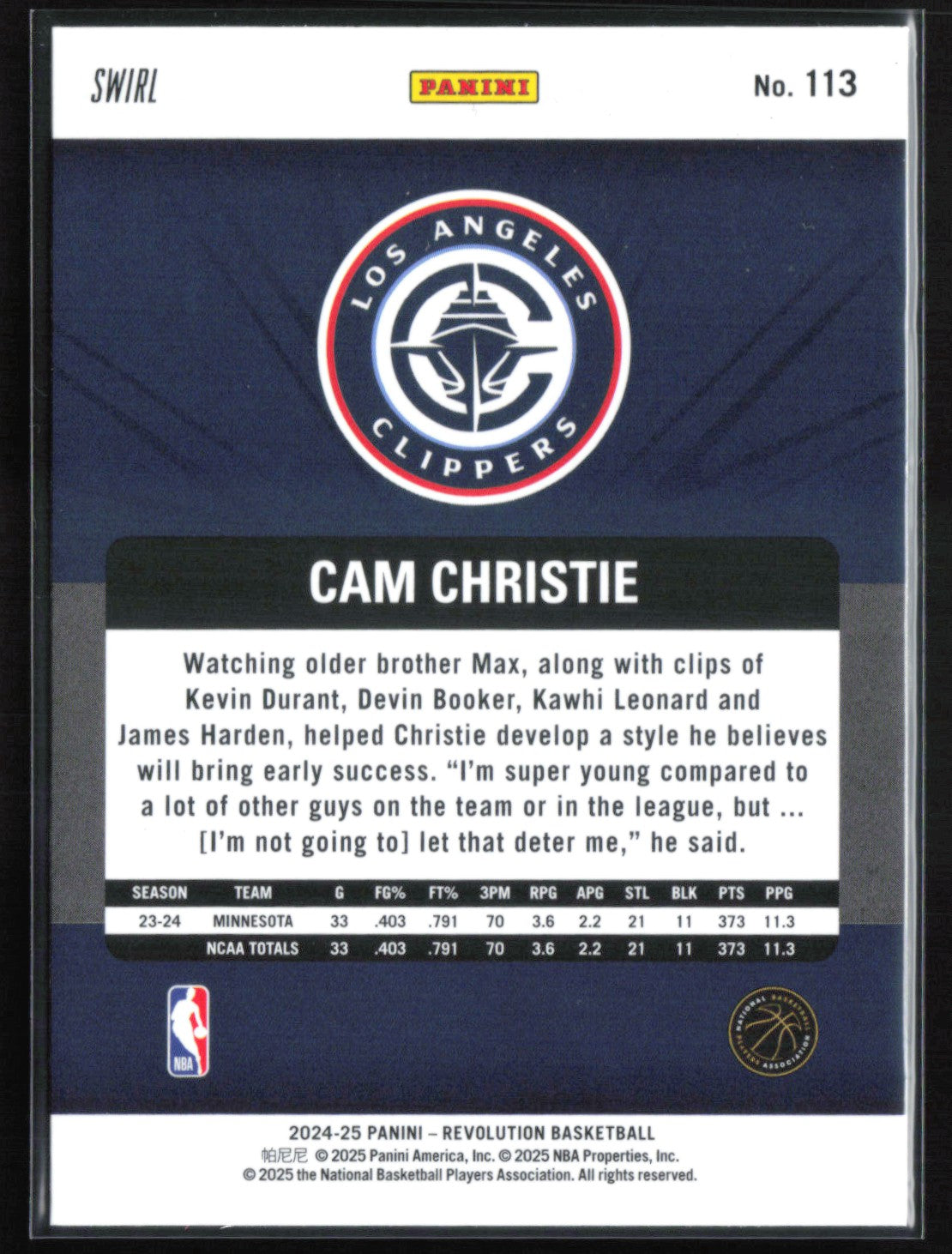Cam Christie RC Swirl
