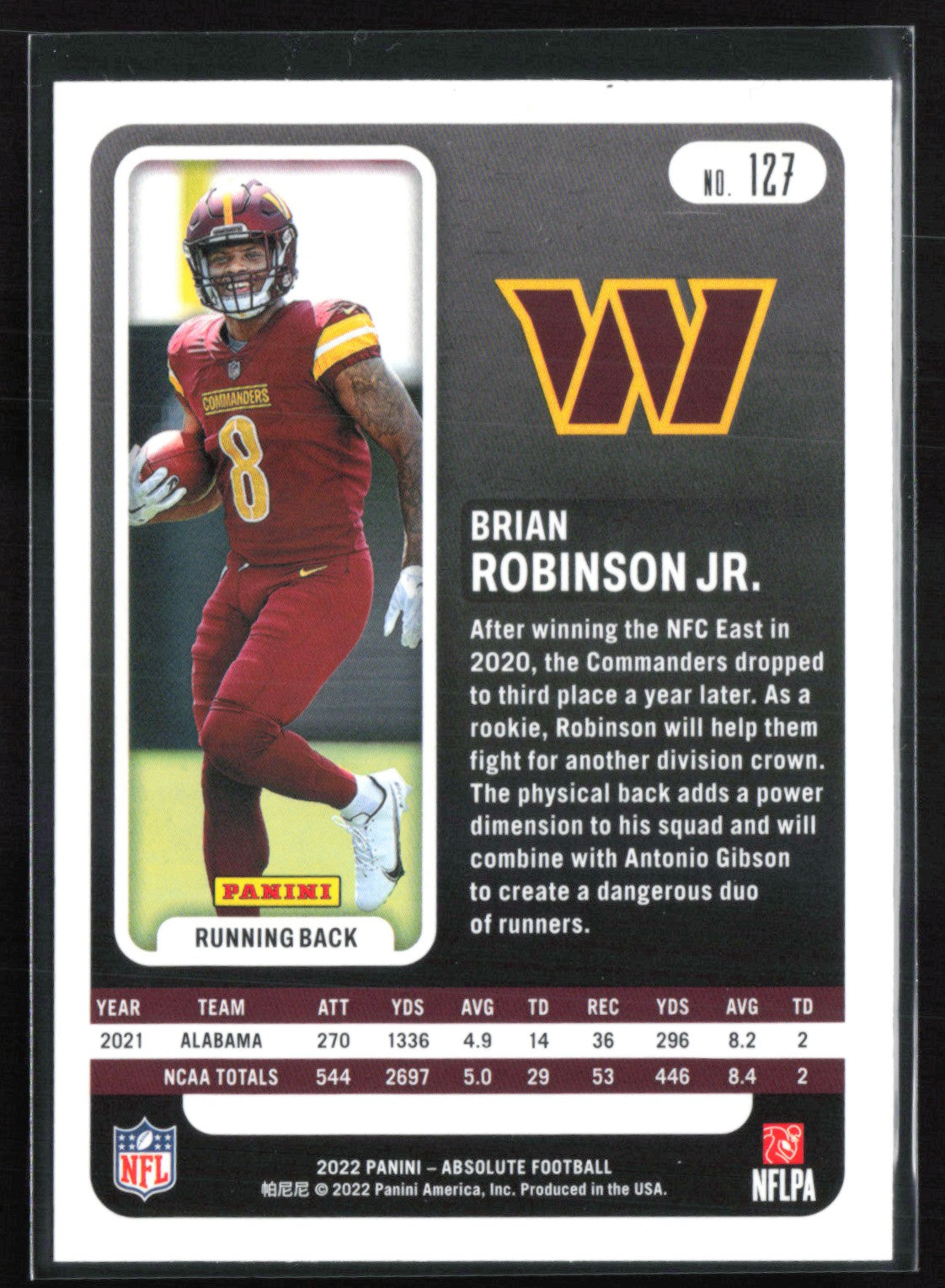 Brian Robinson Jr. RC