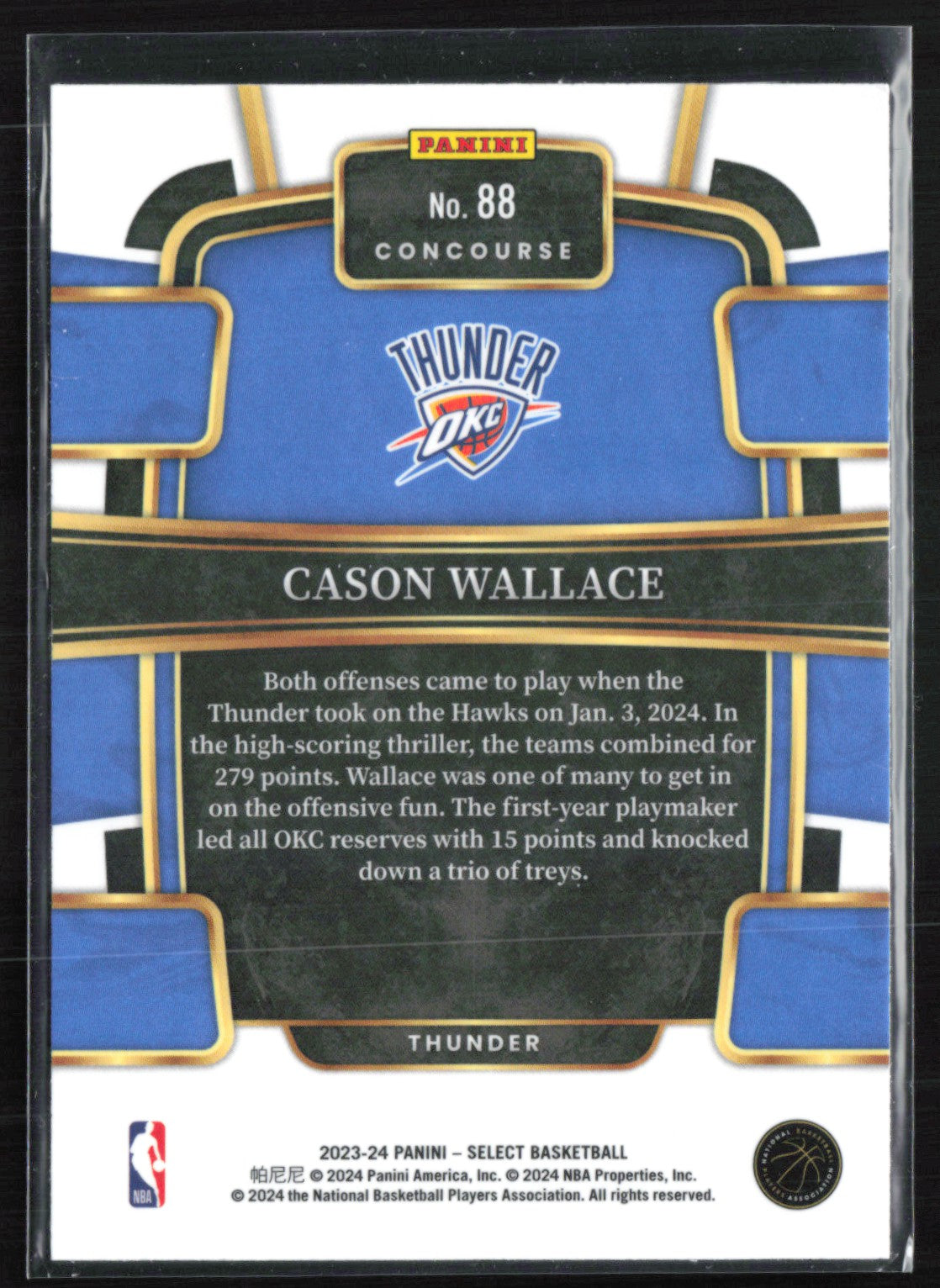 Cason Wallace RC