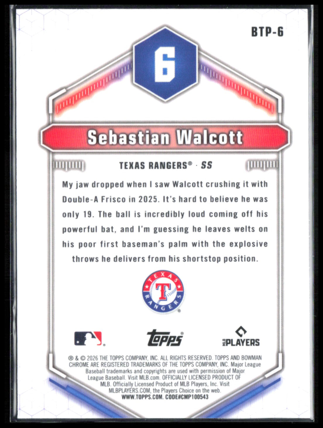 Sebastian Walcott Top 100