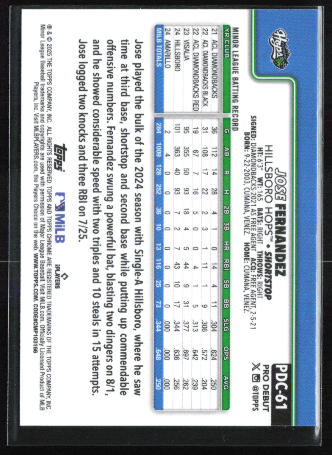 Jose Fernandez Pro Debut