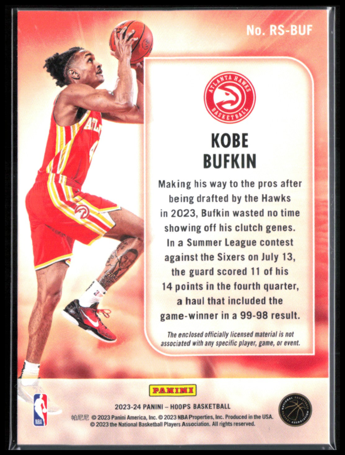 Kobe Bufkin RC Mem Rise N Shine