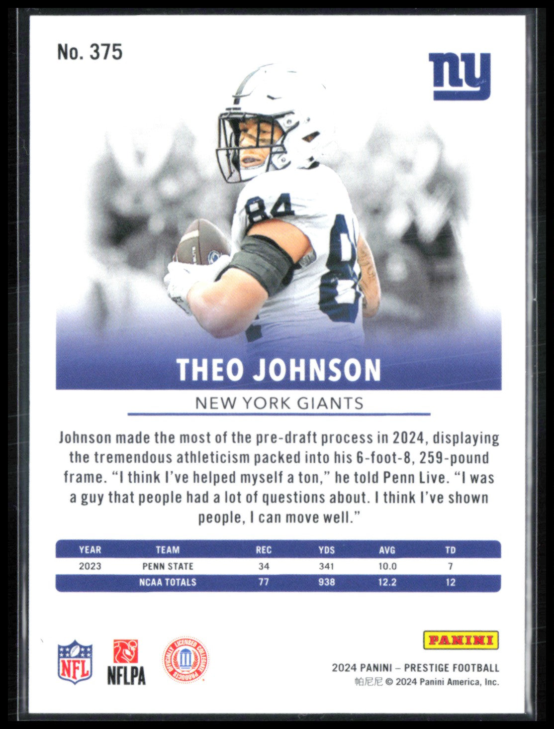Theo Johnson Blue /599