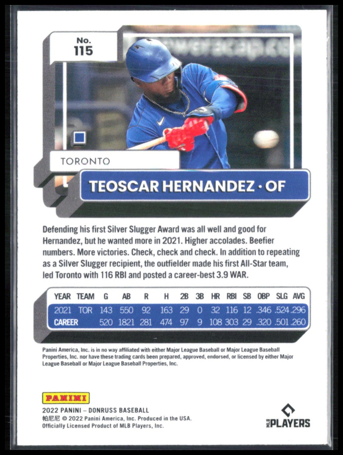 Teoscar Hernandez Blue Foil