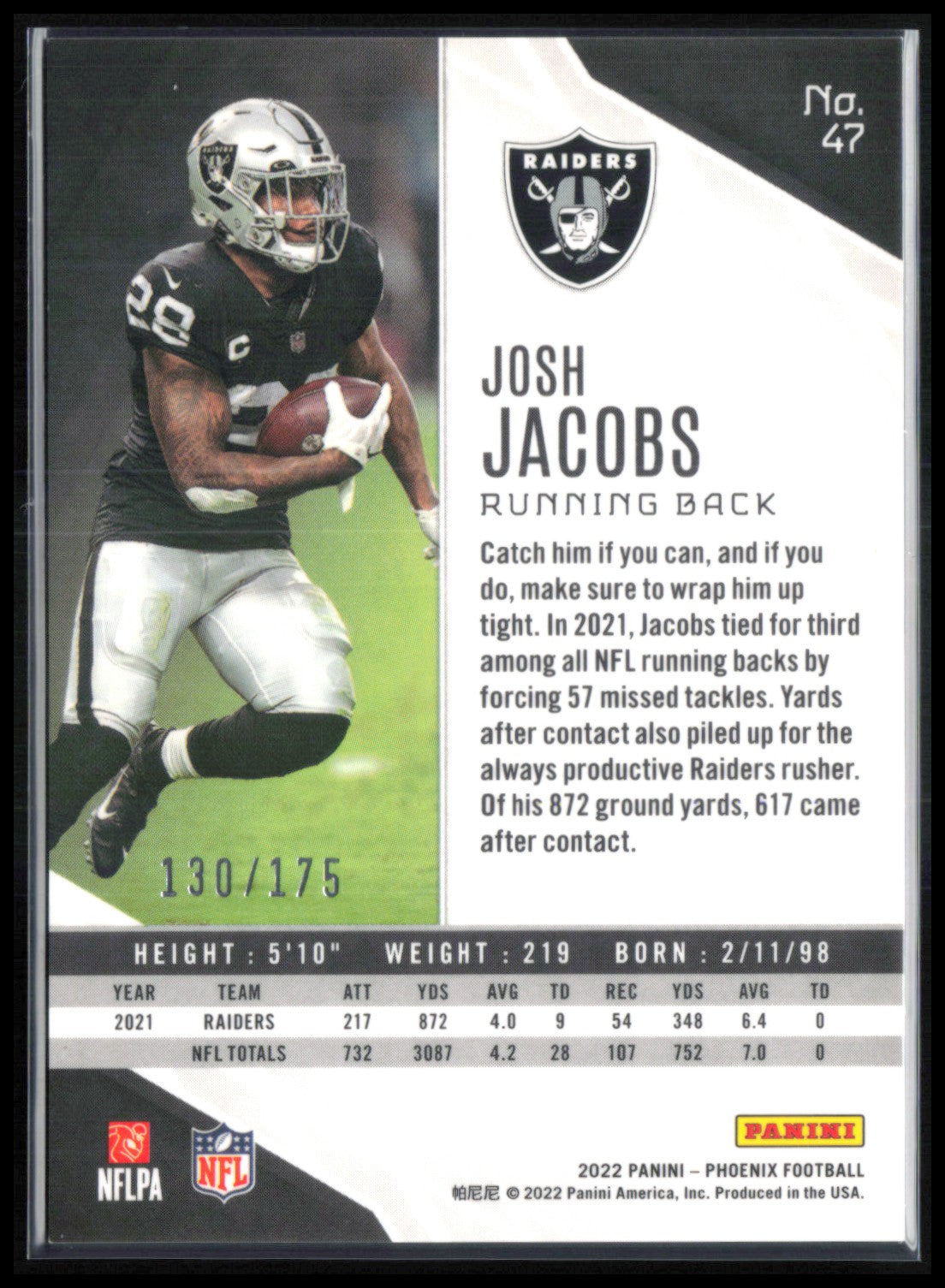 Josh Jacobs Lava /175