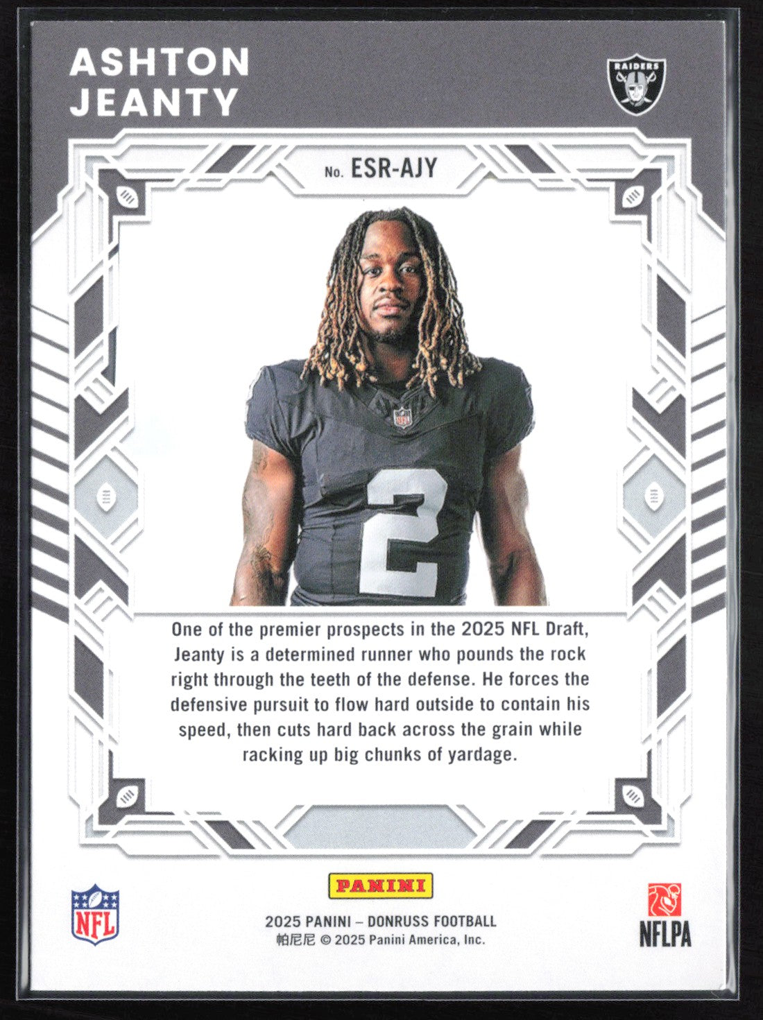 Ashton Jeanty RC Eliet Series Rookies