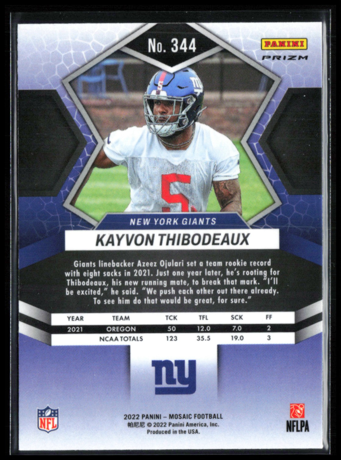 Kayvon Thibodeaux RC Mosaic Prism
