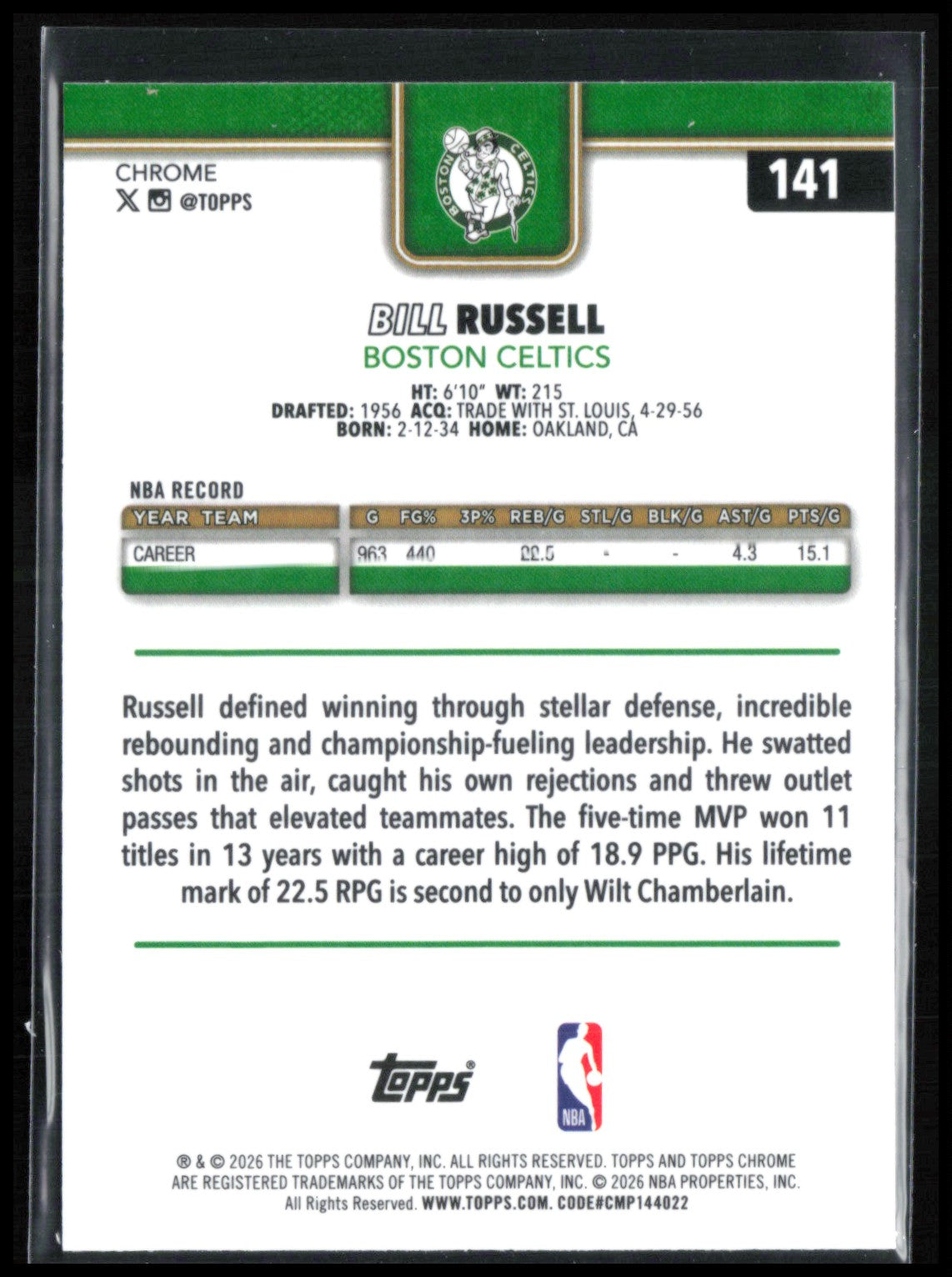 Bill Russell X-Fractor