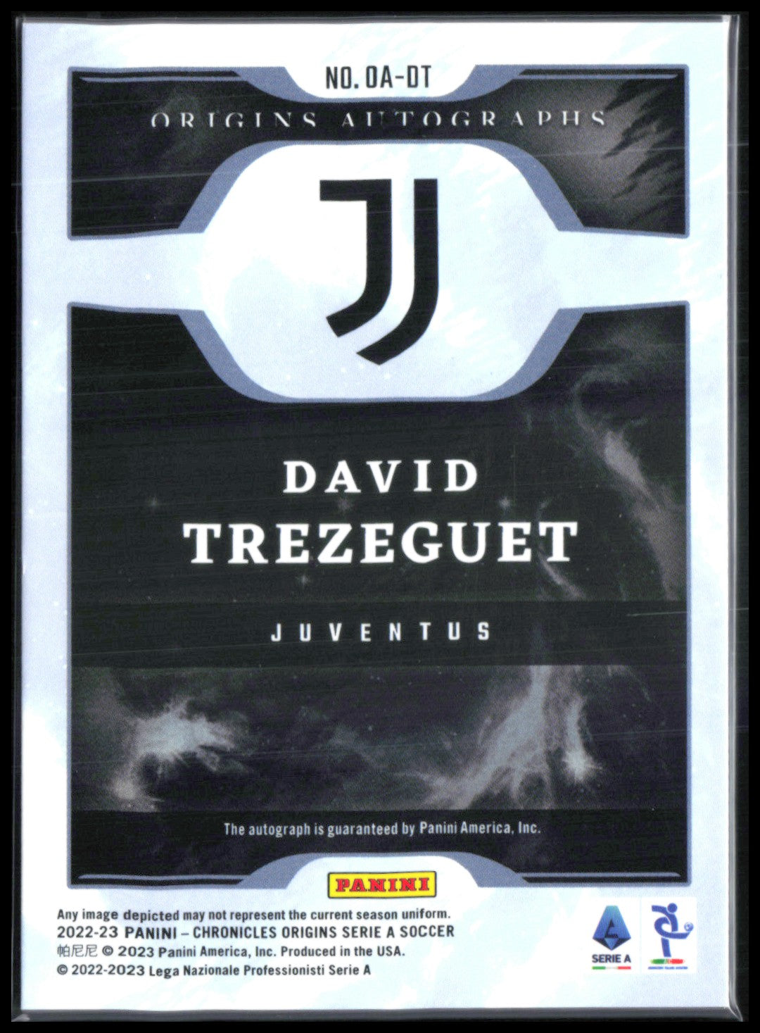 David Trezeguet Auto /299 2022-23 Origins Series A