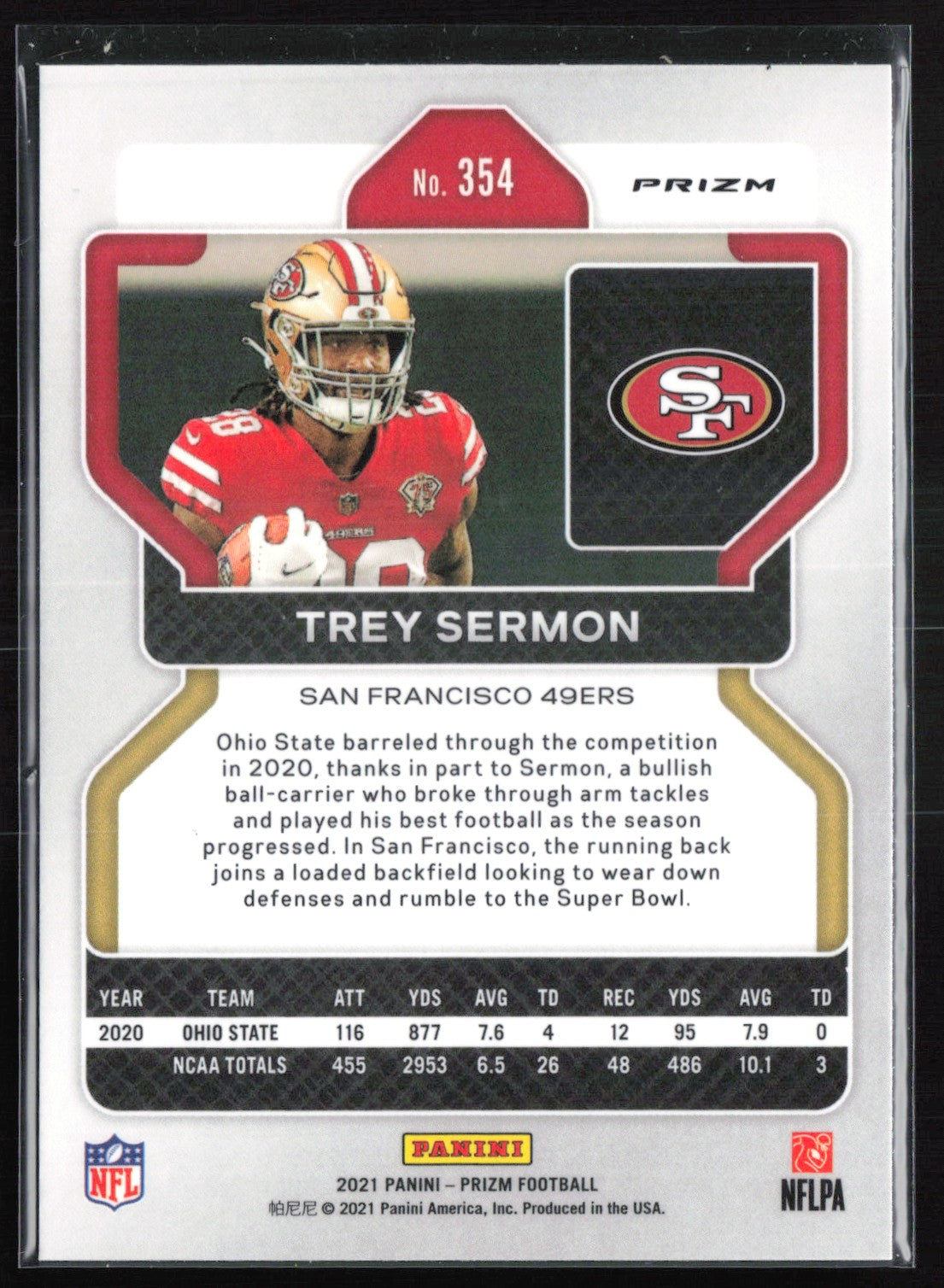Trey Sermon RC Green