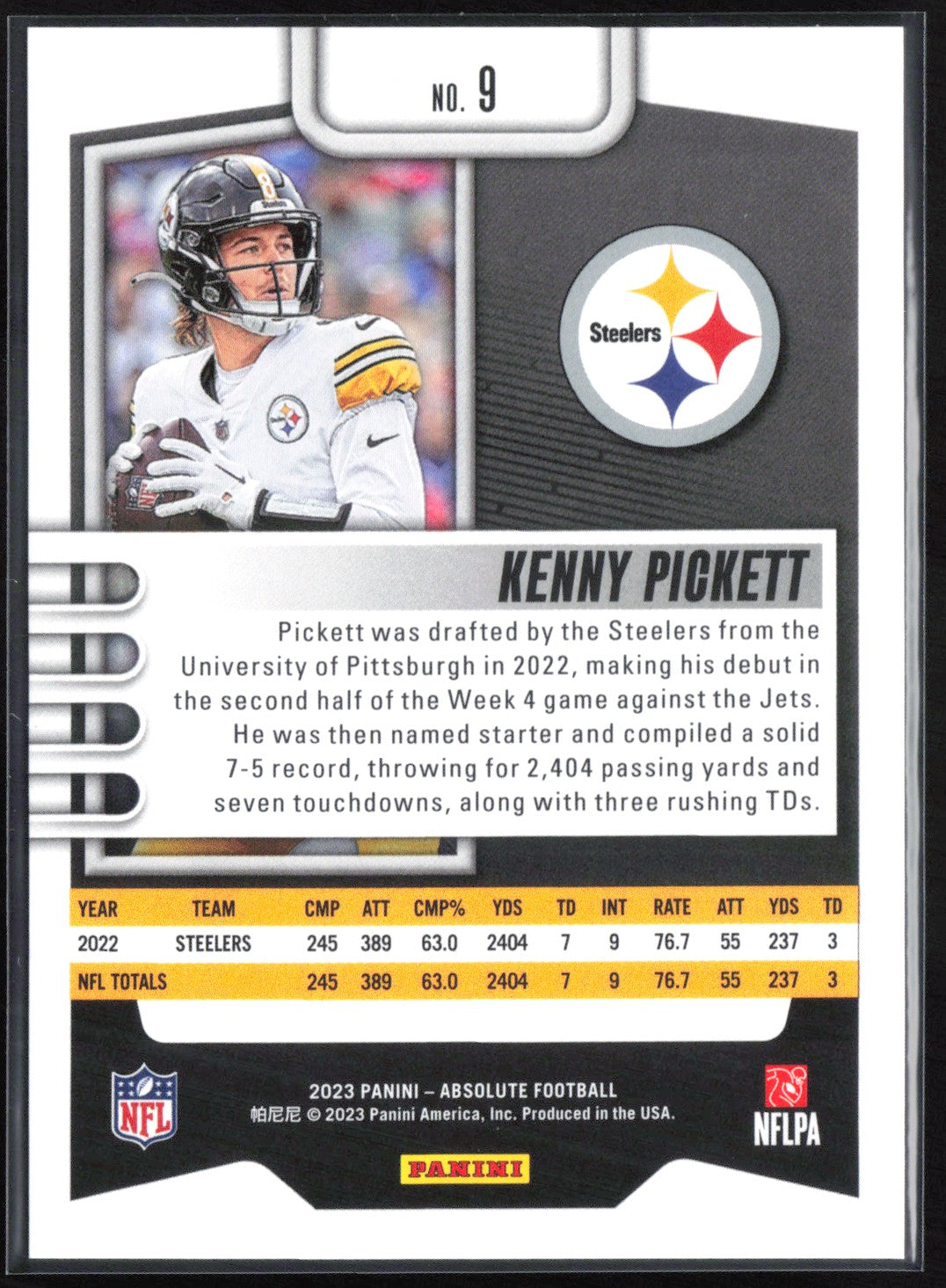 Kenny Pickett Blue /99 2023 Absolute