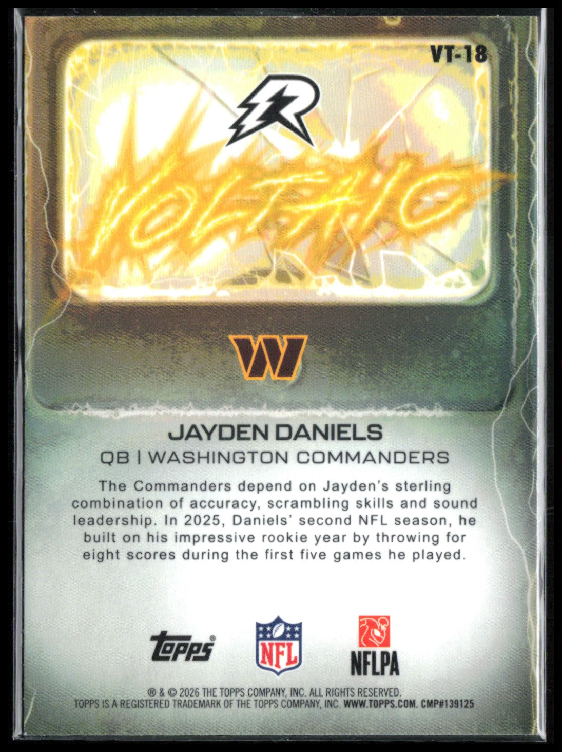 Jayden Daniels Voltaic Insert