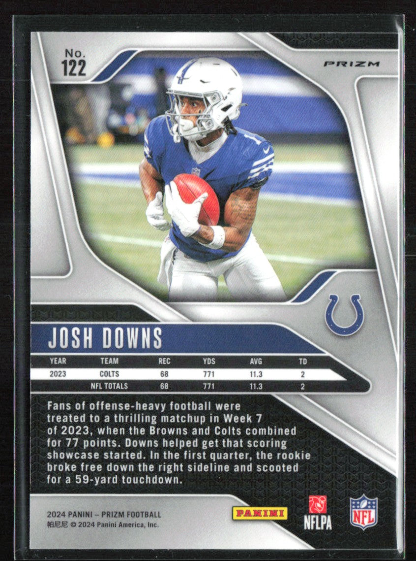 Josh Downs Green Prizm