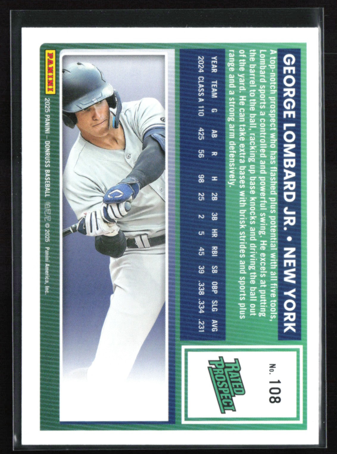 George Lombard Jr. Prospect