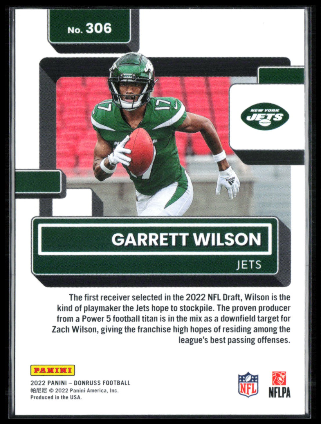 Garrett Wilson RC Rated Rookie