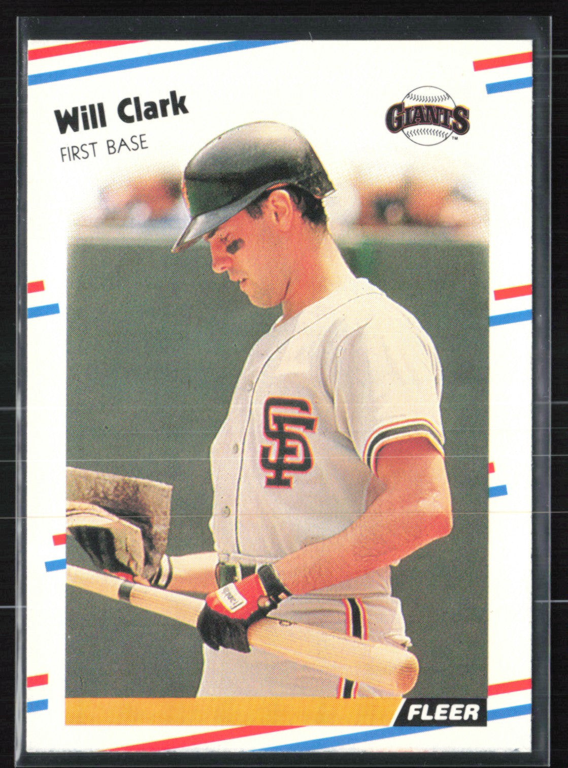 Will Clark 1988 Fleer