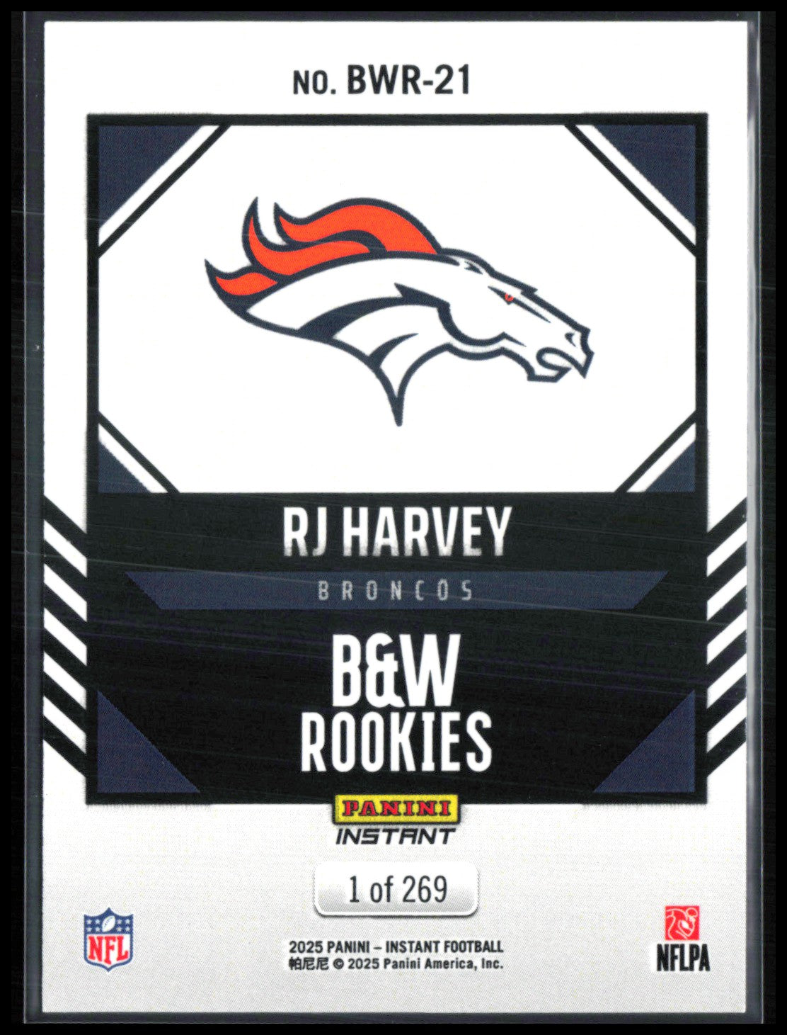 RJ Harvey B&W Rookies /269