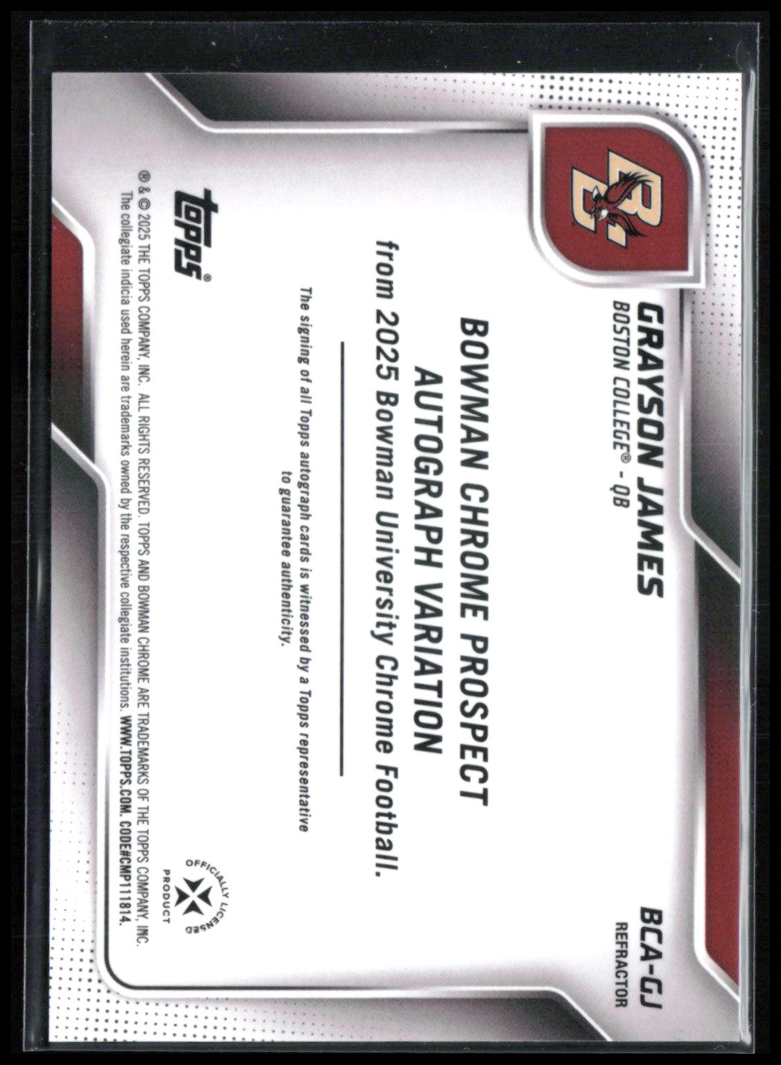 Grayson James 1st Bowman Auto /299