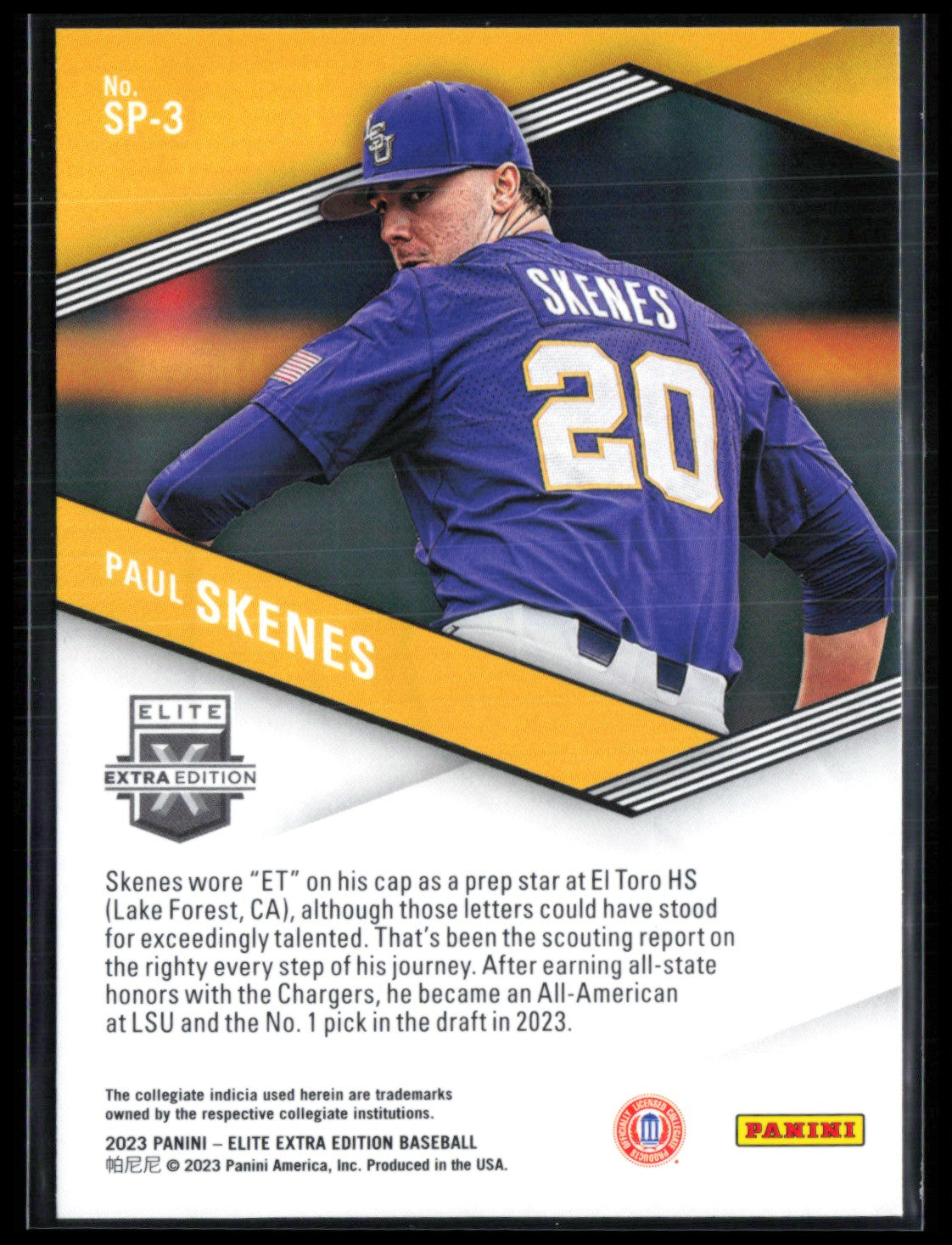 Paul Skenes Spellbound E 2023 Elite Extra Edition