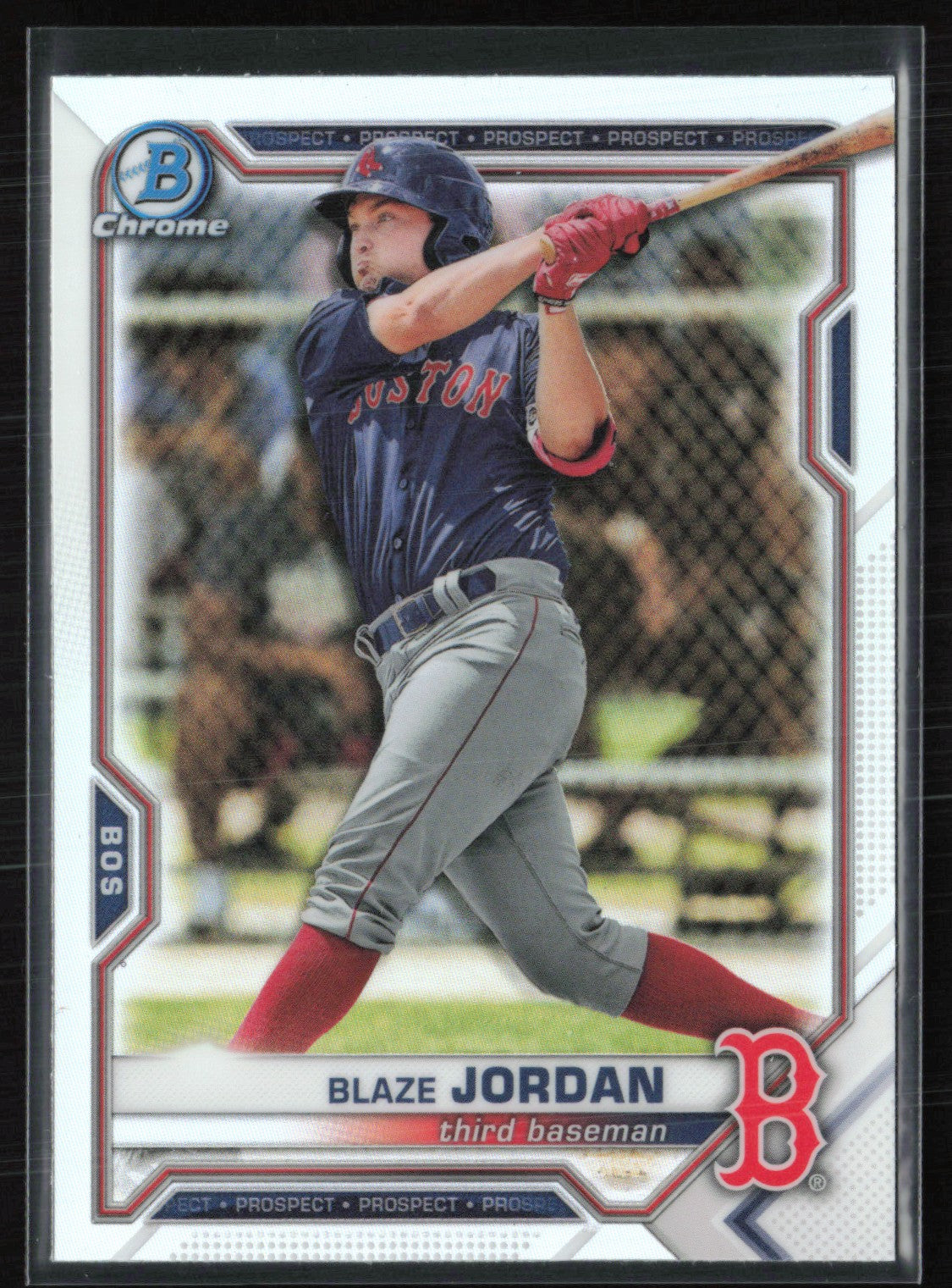 2021 Bowman Draft Chrome Refractor BDC-182 Blaze Jordan Prospect