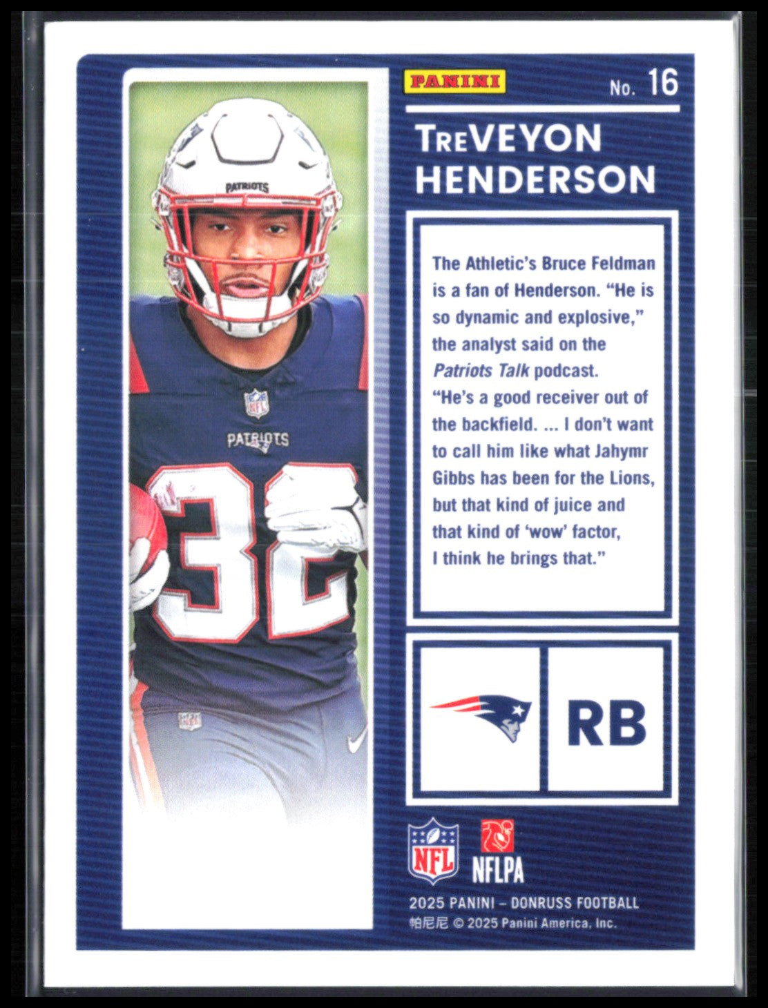 TreVeyon Henderson RC The Rookies