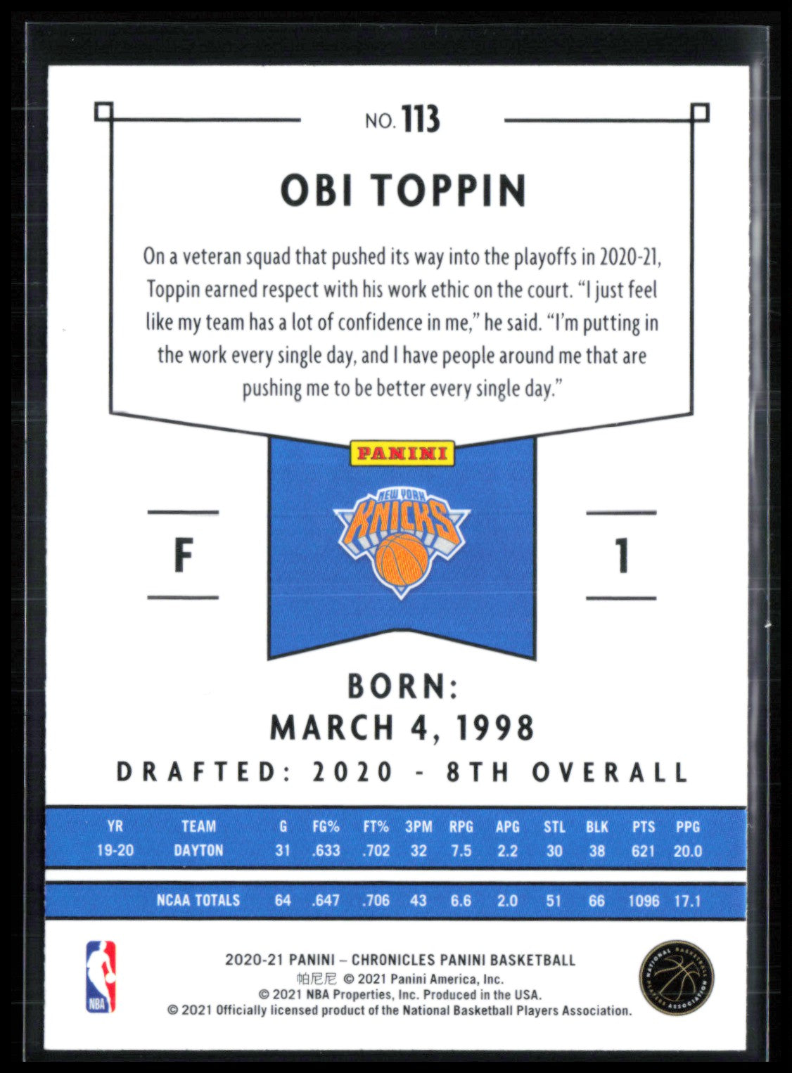 Obi Toppin RC