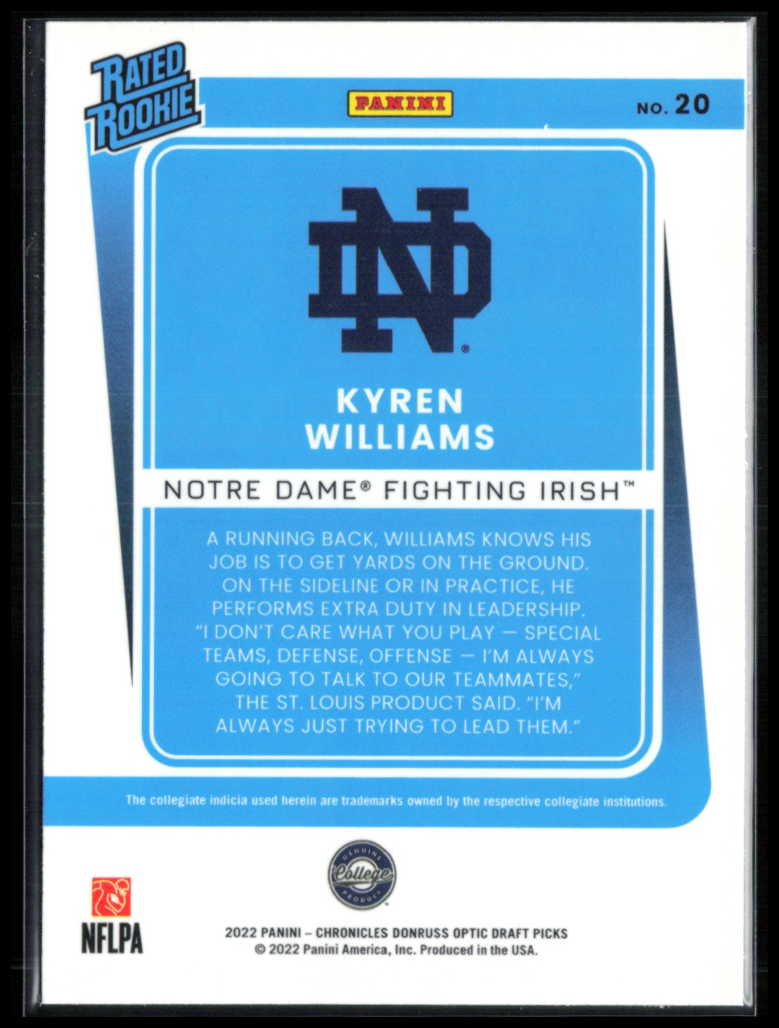 Kyren Williams RC Rated Rookie