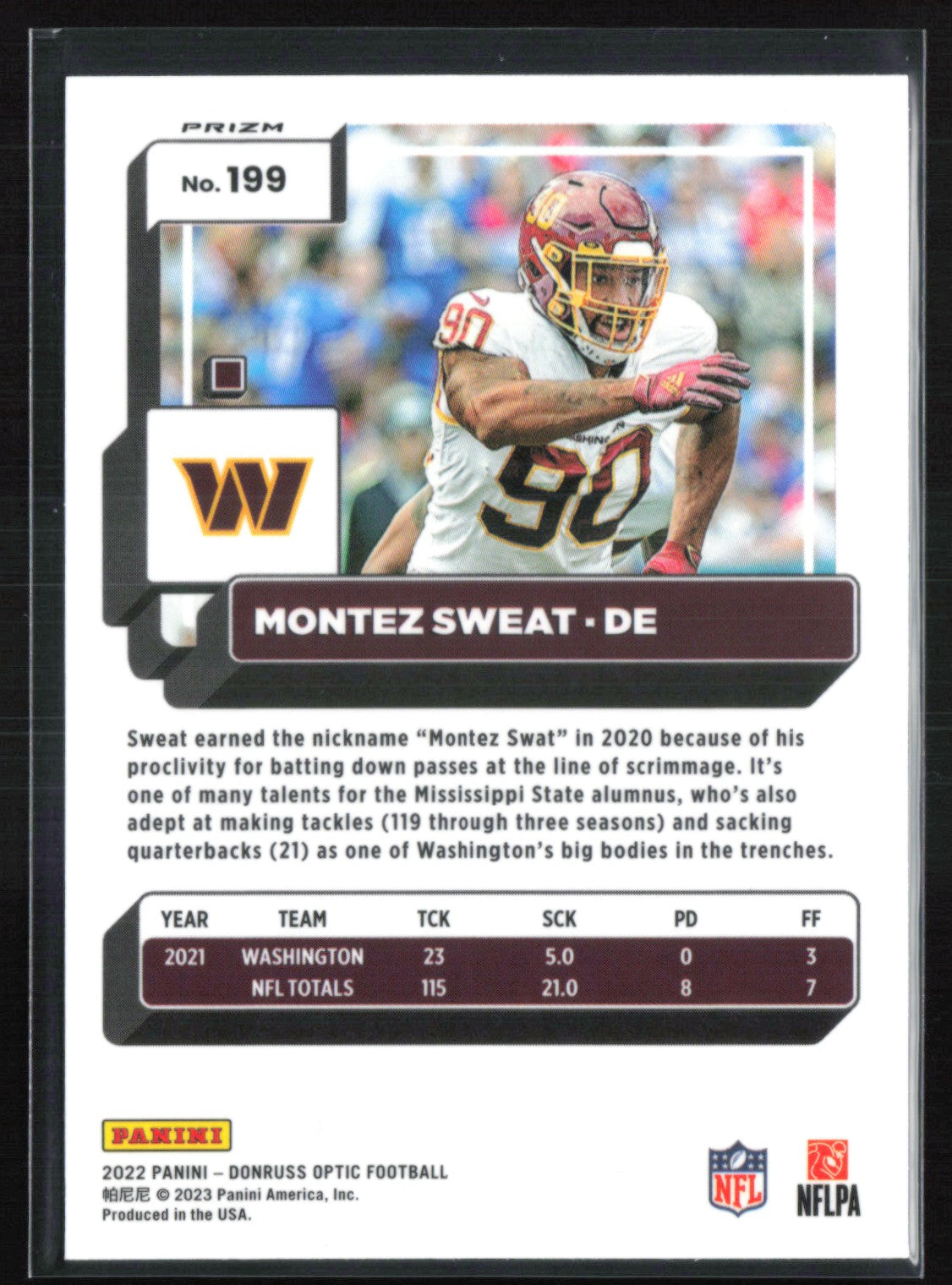 Montez Sweat Red Stars